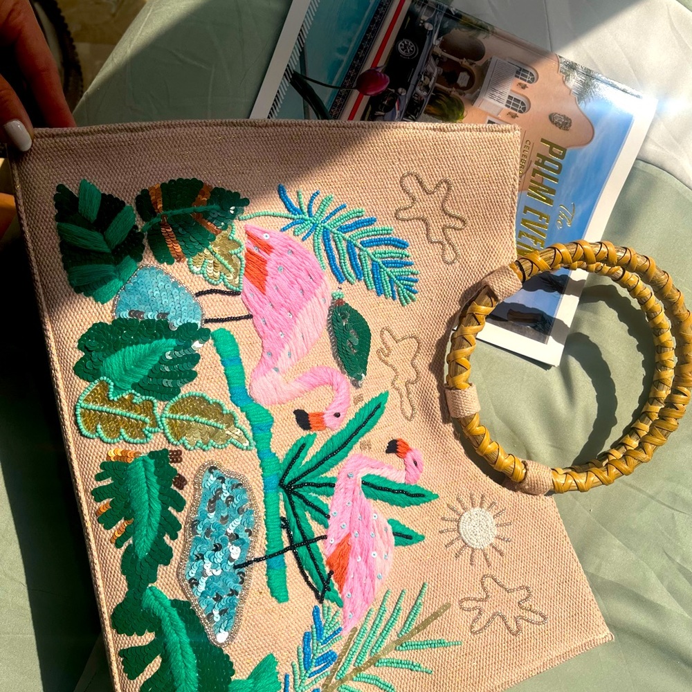Embroided Beach Bag